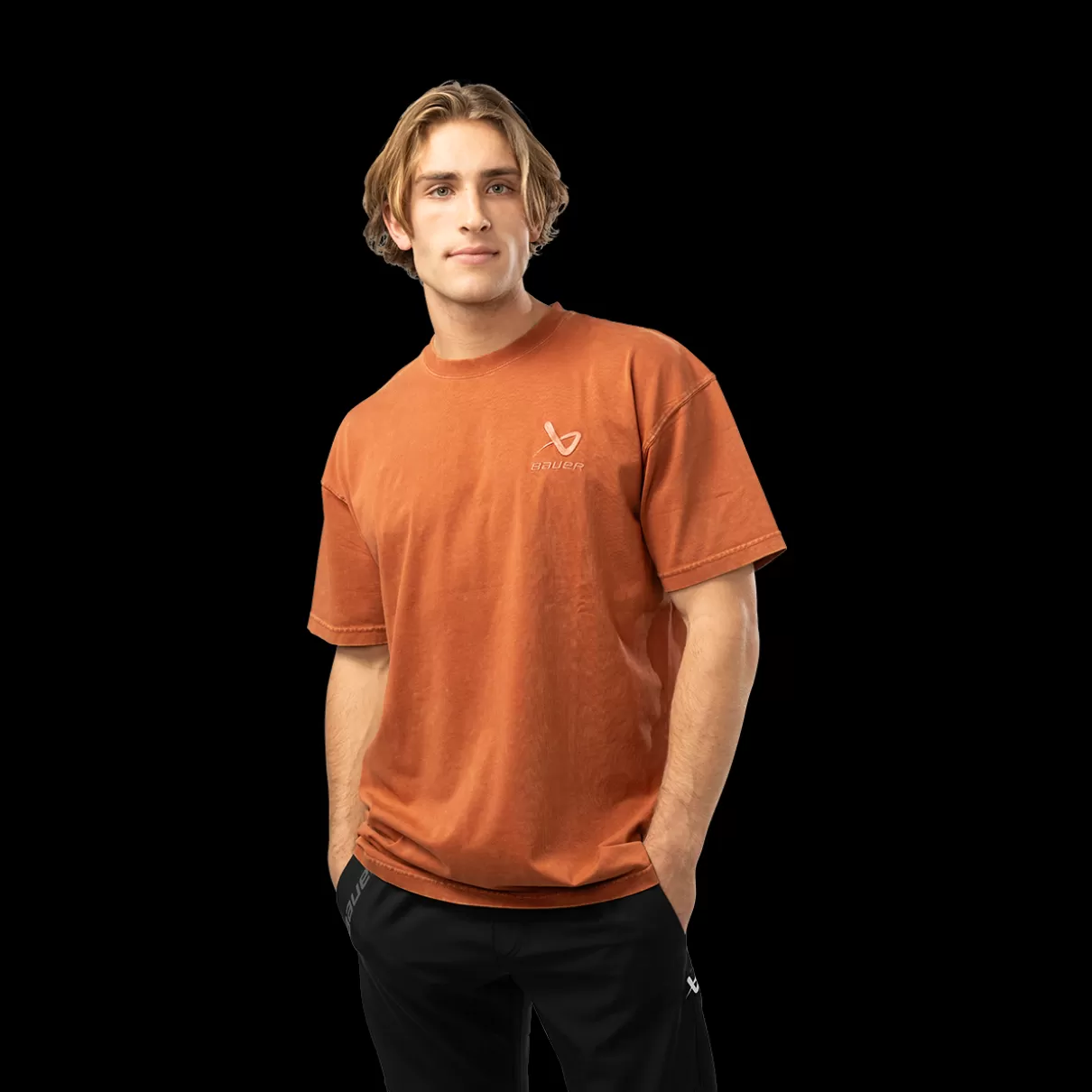 Cheap BAUER ACID WASH RETRO TEE