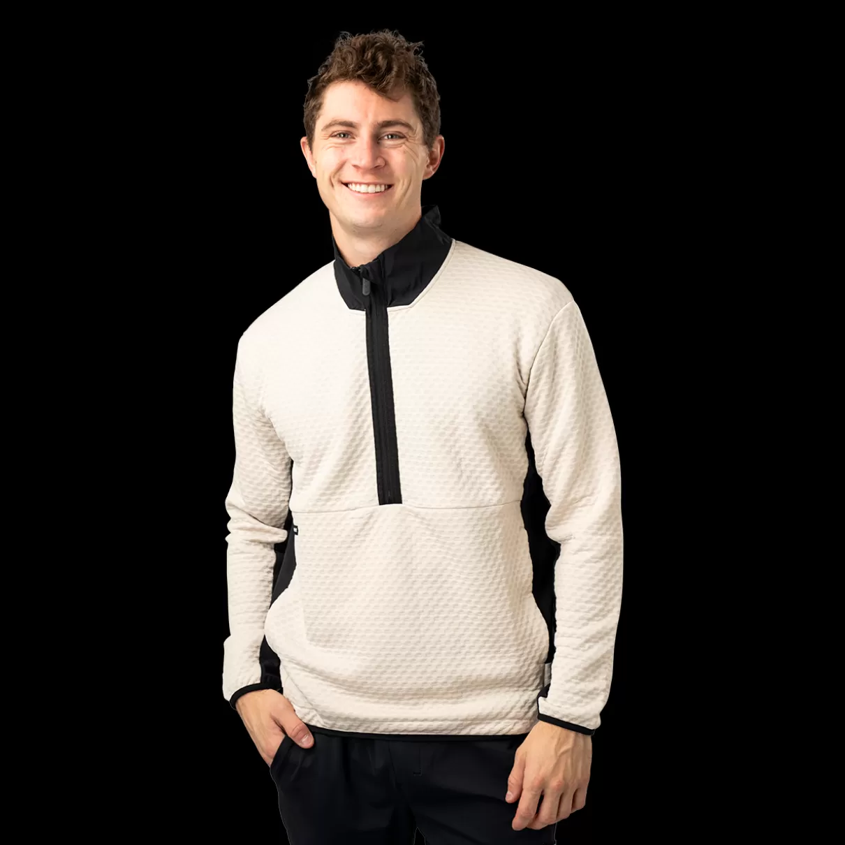 Shop BAUER FLC TEXTURED 1/2 ZIP