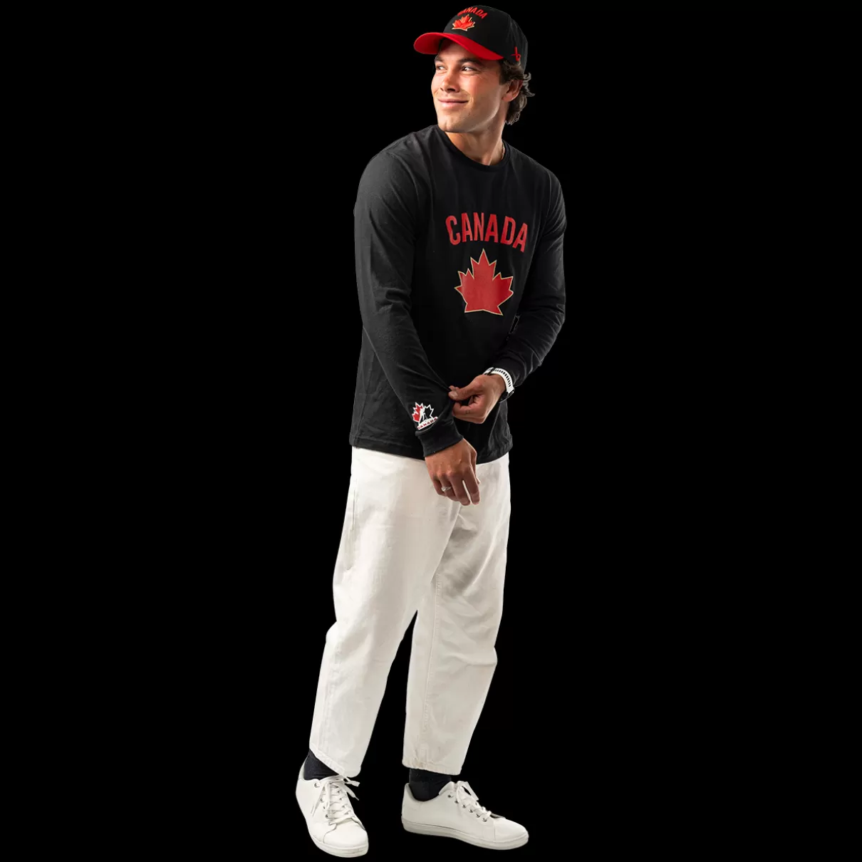 Cheap BAUER HOCKEY CANADA LS GRAPHIC TEE
