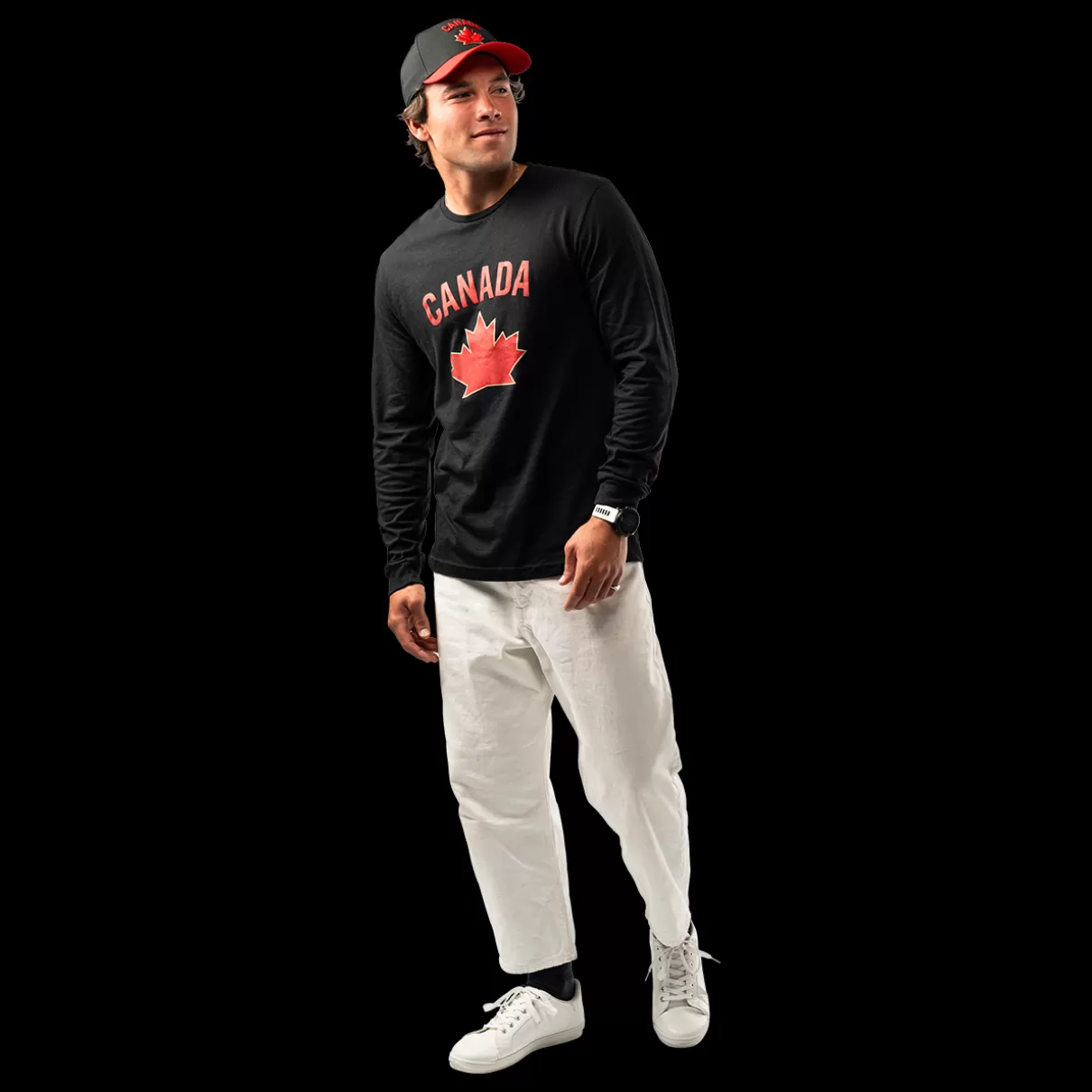 Cheap BAUER HOCKEY CANADA LS GRAPHIC TEE