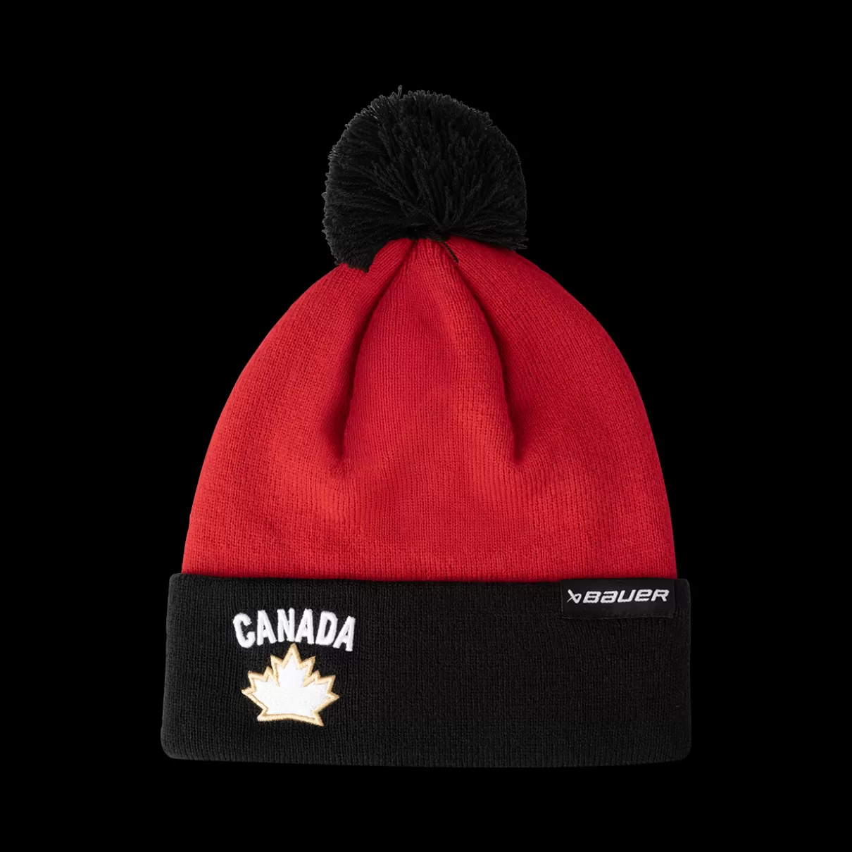 Cheap BAUER HOCKEY CANADA TWOTONE POM