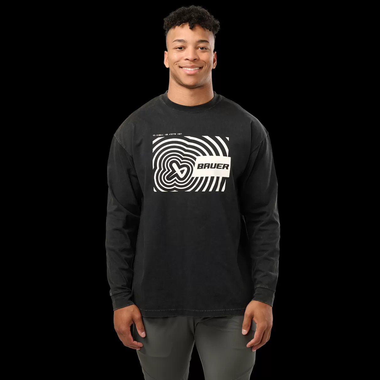 Store BAUER LONGLSEEVE ICON ILLUSION TEE